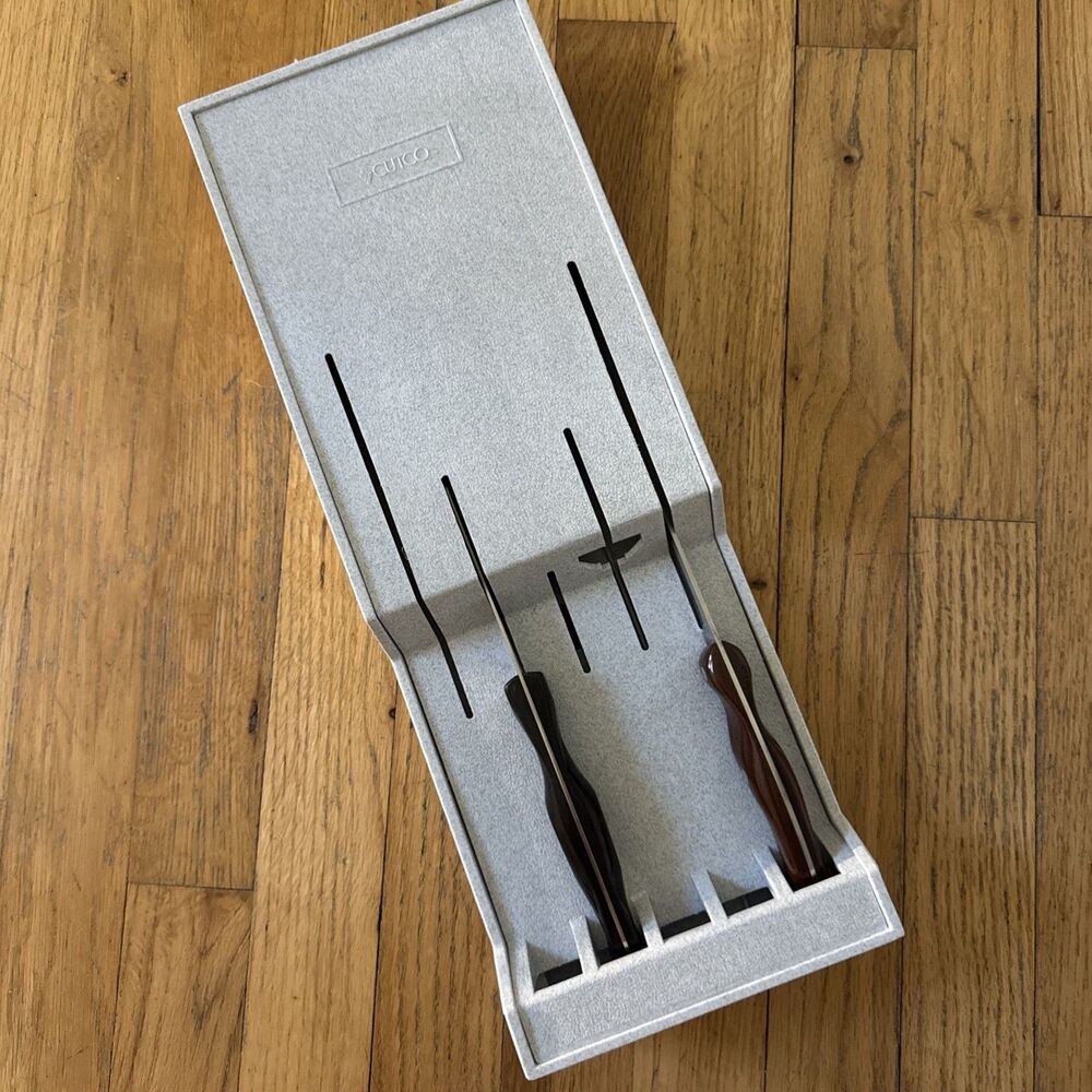 Cutco Classic/Black Slicer Carver Knife Lot Factory Sharpened W/Tray